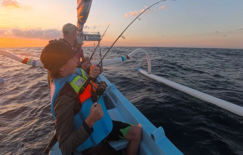 Amed Fishing Tour Tuna on Boat