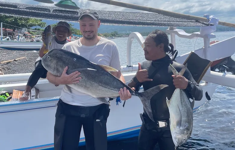 Amed Fishing Adventure Mahi Mahi on beach